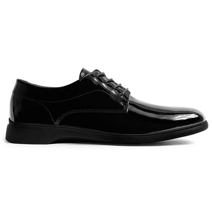 Amberjack Tux Obsidian Classic Collection black formal pilot dress shoe,  Right Side 
