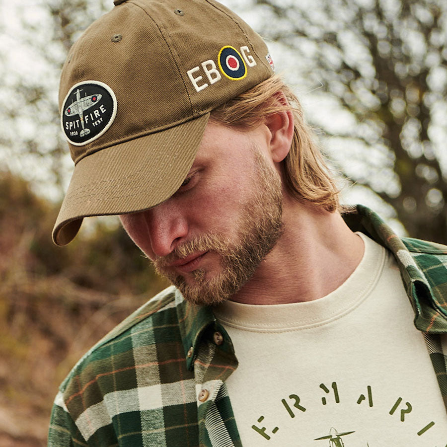 Red Canoe - Spitfire Cap - Khaki, Lifestyle Side