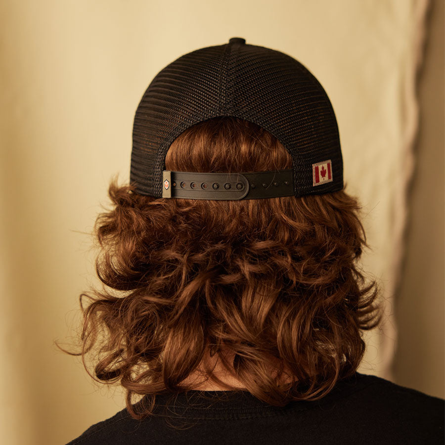 Red Canoe - Canada Mesh Back Cap - Black, Lifestyle Back