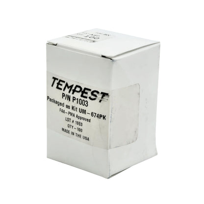 Tempest Copper Spark Plug Gasket Pack – Front View of Standing Box Packaging