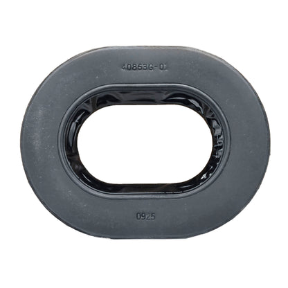 Close-up of a single David Clark comfort gel undercut ear seal showing black oval gel-filled design.