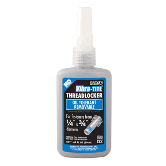 EXPIRED Vibra-Tite - 122 Oil Tolerant Removable Threadlocker, 50mL