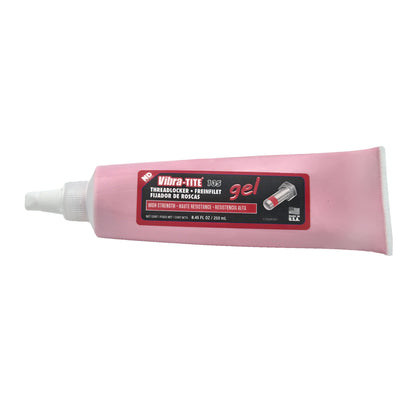 Vibra-Tite 135 Permanent Strength Gel Threadlocker 250ml tube front view - heavy-duty locking compound for industrial use