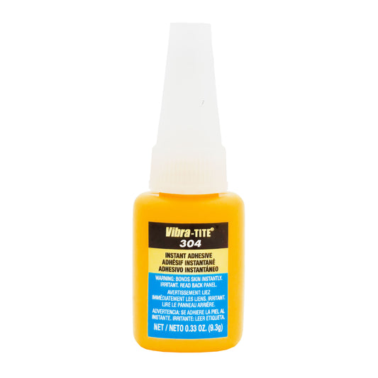Vibra-Tite 304 O-Ring Bonder Cyanoacrylate – Front View with Label and Branding