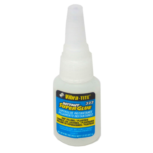 Vibra-Tite - 322 Gap Filling Plastic Bonder Cyanoacrylate, 1 OZ