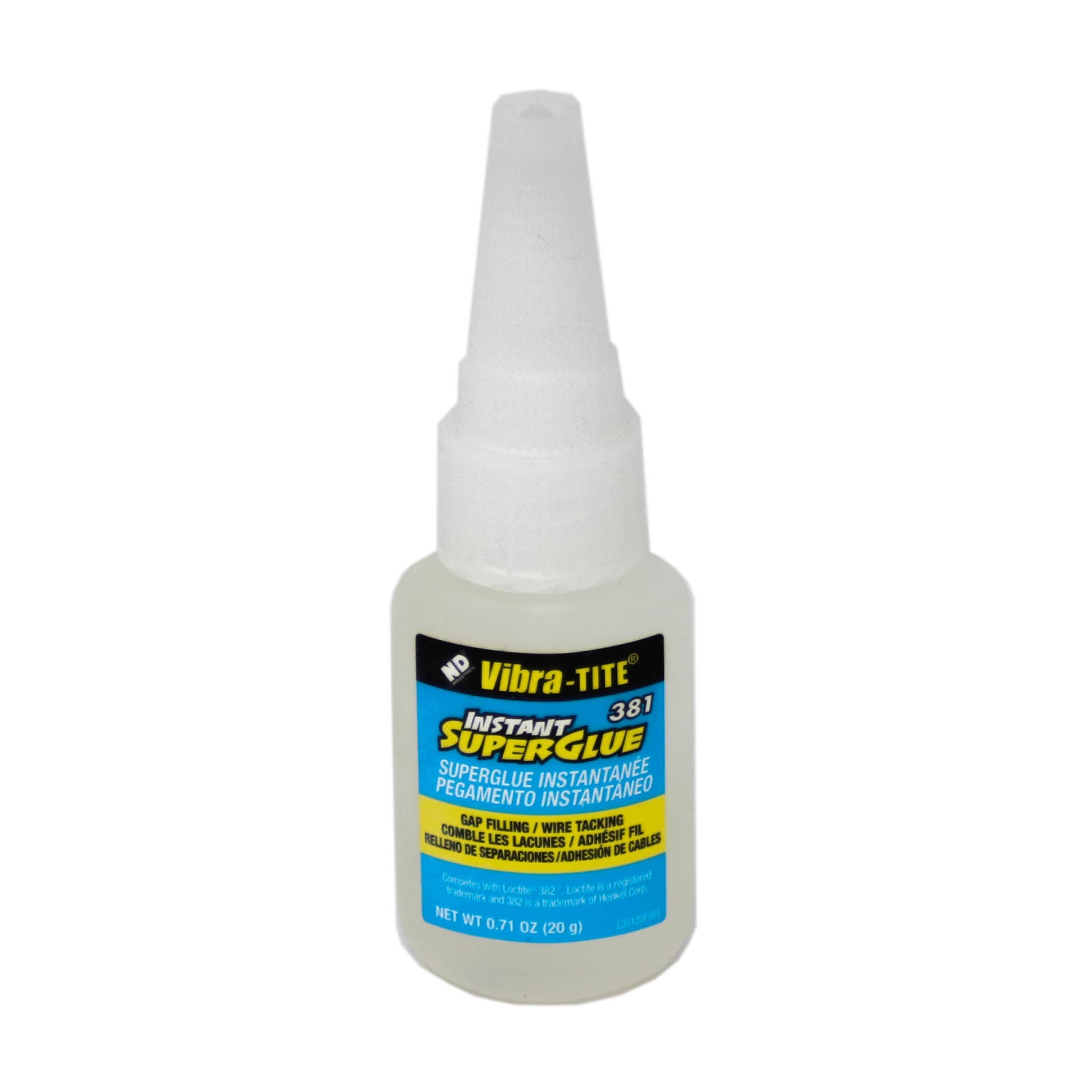 EXPIRED Vibra-Tite - 381 Gap Filling - Wire Tacking Cyanoacrylate, 20gm