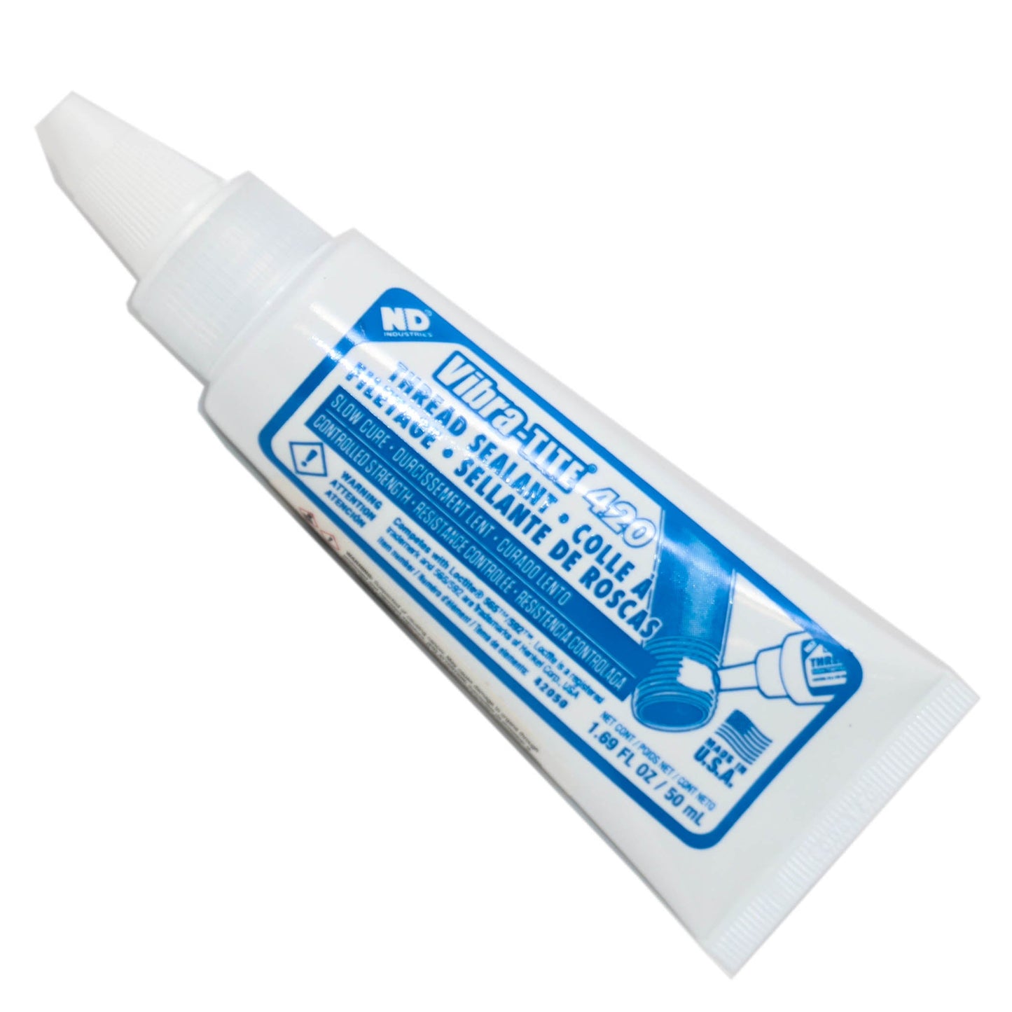 Vibra-Tite - 420 Slow Cure - Controlled Strength Thread Sealant, 50 mL