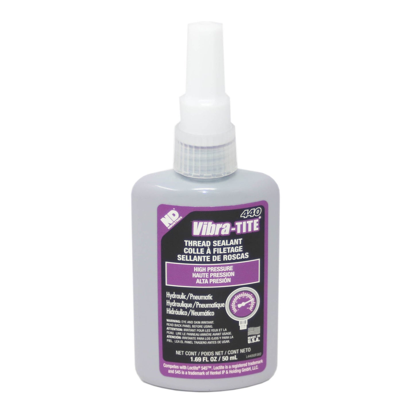 Vibra-Tite - 440 Pneumatic/Hydraulic Sealant Thread Sealant, 50 mL