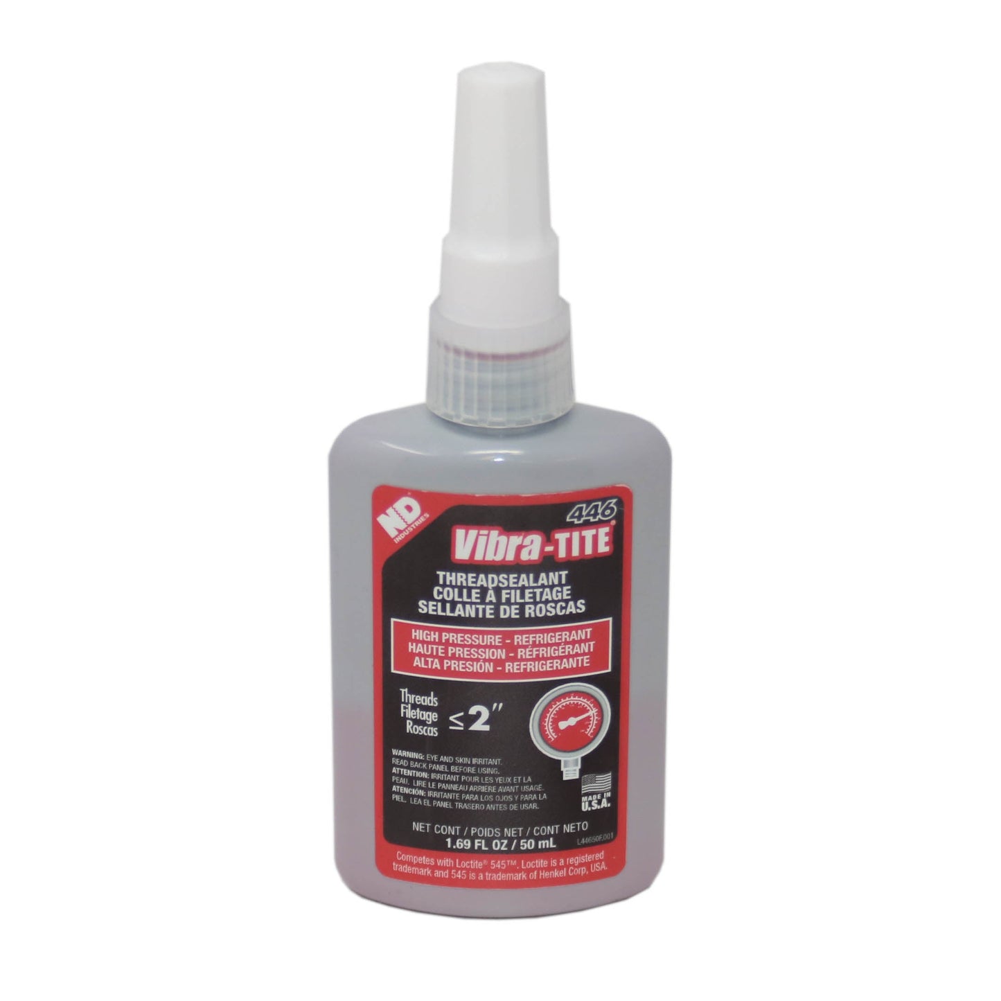 Vibra-Tite - 446 Refridgerant Sealant - High Pressure Thread Sealant, 50 mL