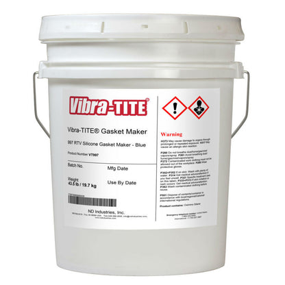 Vibra-Tite - 997 Blue RTV Gasket Maker Silicone, 43.5 lb