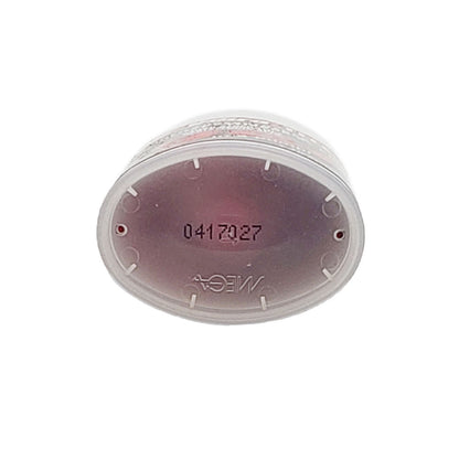 Bottom view of Vibra-Tite 135 threadlocker gel bottle showing clear plastic base and printed batch/date code.