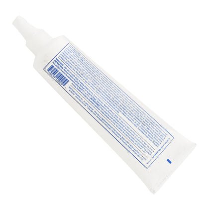 Back label of Vibra-Tite 420 thread sealant showing multilingual application directions, 24-hour cure time, item number 42025, and ND Industries distribution.