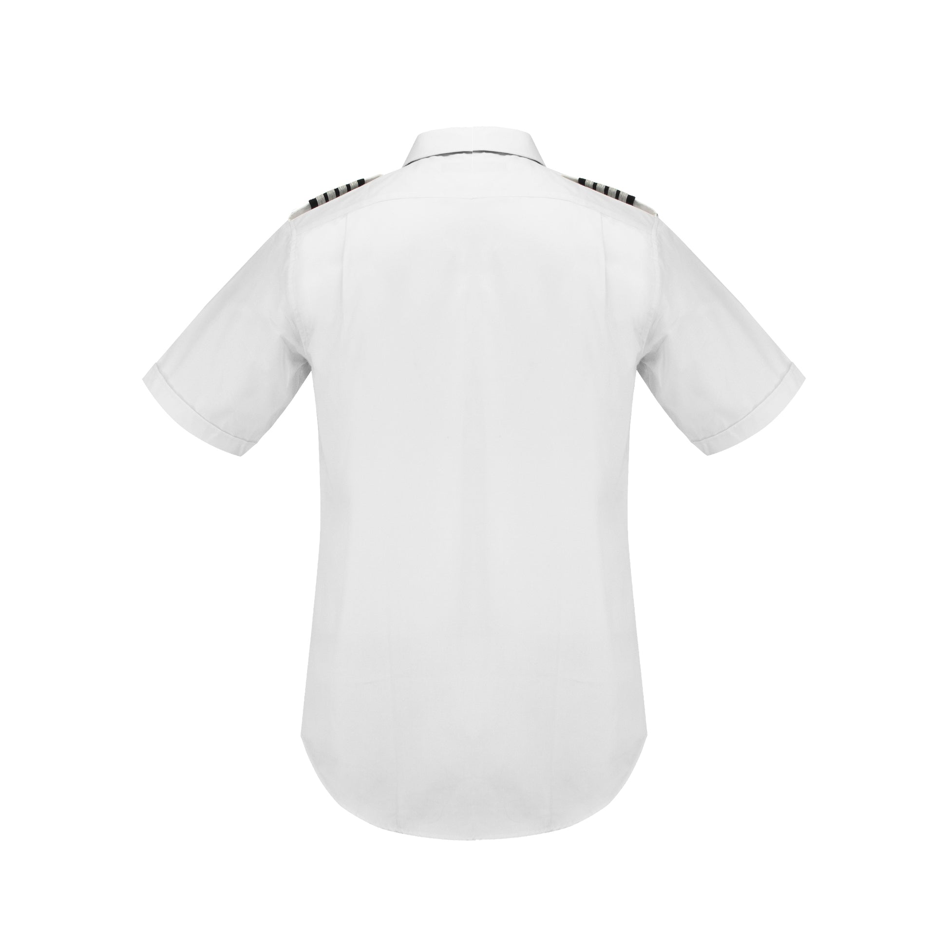 Aero Phoenix Men's Professional Pilot Shirt - Back View Showing Dual Pleats
