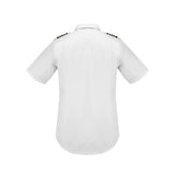 Aero Phoenix Men's Professional Pilot Shirt - Back View Showing Dual Pleats