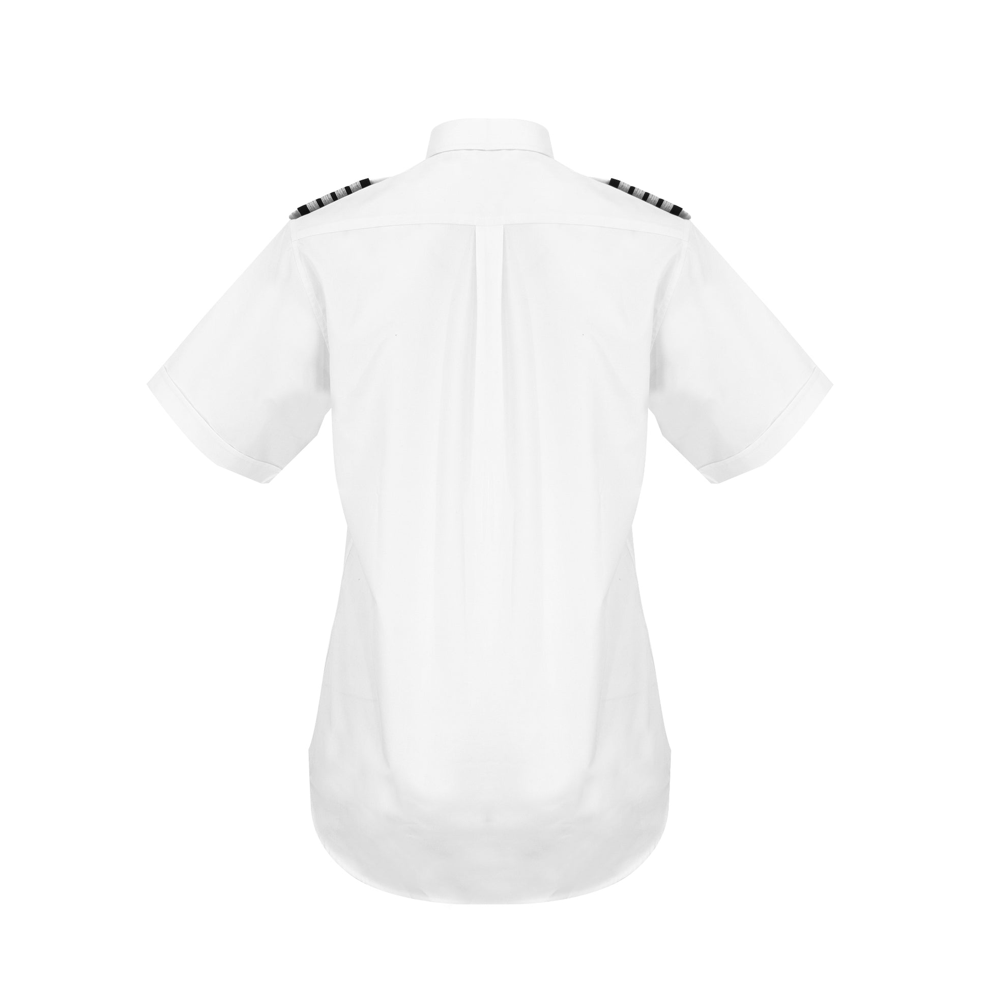 Aero Phoenix Lady Professional Pilot Shirt - Back View Highlighting Pleats and Fit