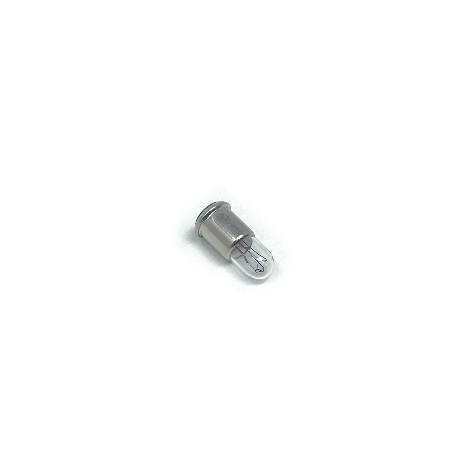 Wamco 327 subminiature aircraft lamp with T1-3/4 envelope, MF base, and C-2F filament