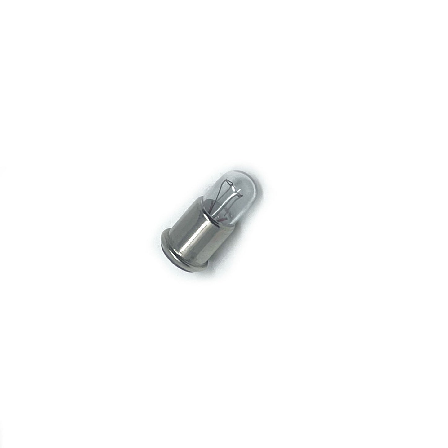 Wamco 385 subminiature aircraft lamp with T1-3/4 envelope, MF base, and C-2F filament