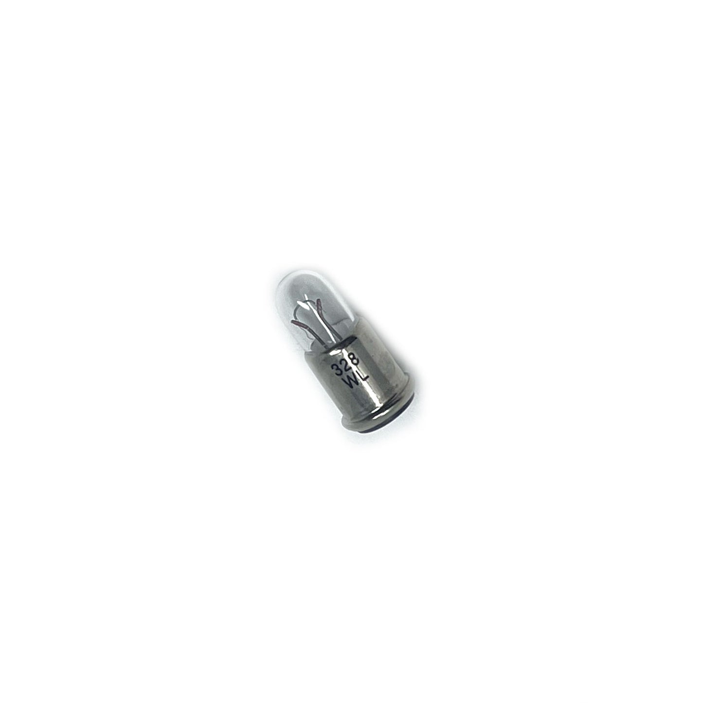 Wamco 328 subminiature aircraft lamp with T1-3/4 envelope, MF base, and 6V 200mA output