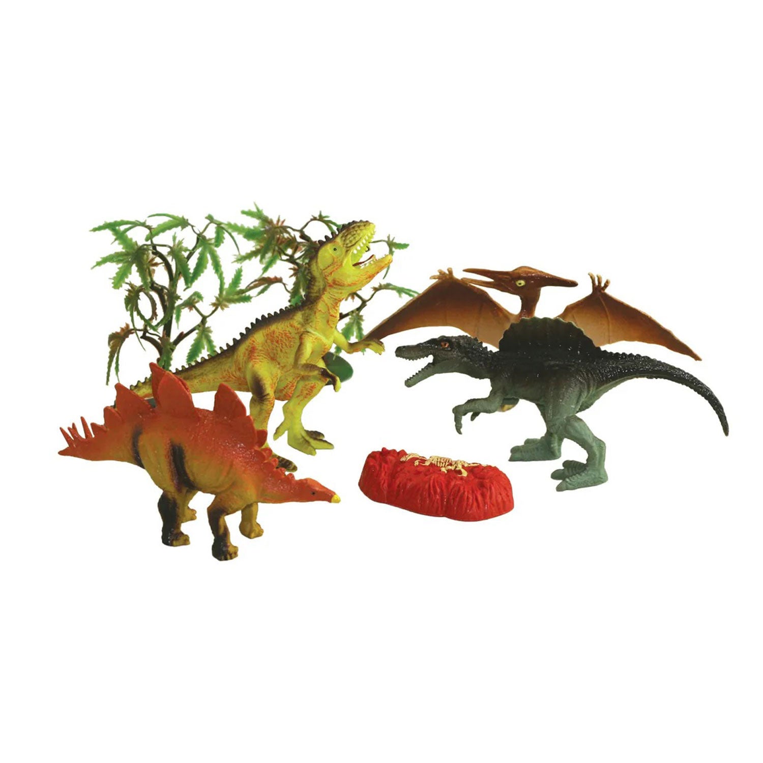 WowToyz® - Dinosaurs, Reusable Bag Playset - 8pc, unboxed