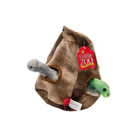 Cuddle Zoo Plush Dinosaur House – Side View 2 with Carry Handle