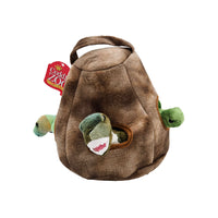 Cuddle Zoo Plush Dinosaur House – Side View 3 with Zipper and Details