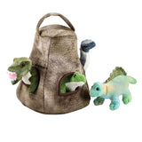 Cuddle Zoo Plush Dinosaur House Set – Display with All Dinosaurs and House
