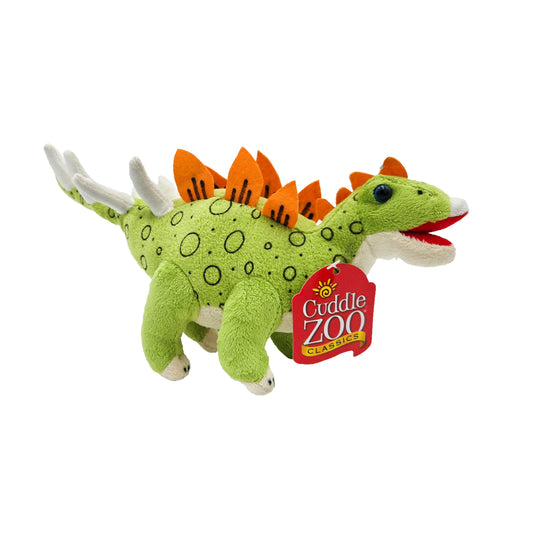 WowToyz® Cuddle Zoo® Plush Kentrosaurus Dinosaur angled right view - detailed and cuddly prehistoric plush toy