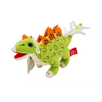WowToyz® Cuddle Zoo® Plush Kentrosaurus Dinosaur angled left view - soft and huggable dinosaur plush toy