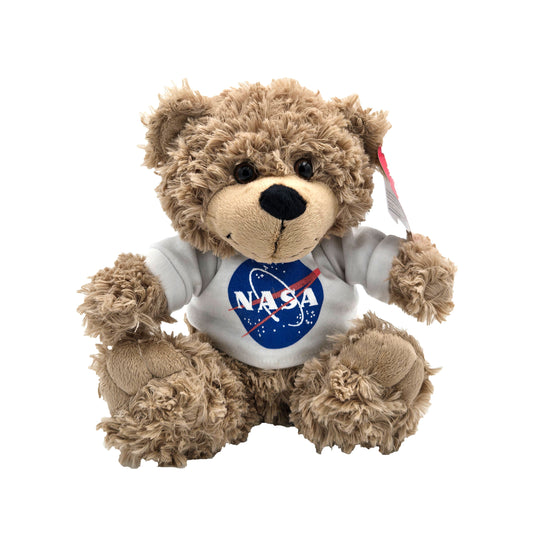 WowToyz Cuddle Zoo NASA Plush Bear – Front View with Space Suit
