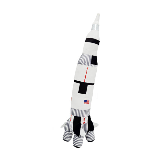 WowToyz Cuddle Zoo Plush Saturn V Rocket – Standing Upright View