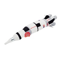 WowToyz Plush Saturn V Rocket – Horizontal View Facing Left