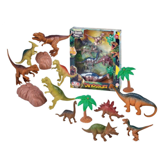 WowToyz® - Dinosaur Playset 7pc, unboxed