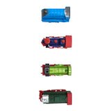 WowToyz® Mini Diecast Friction Powered Locomotives top view - detailed collectible train toy