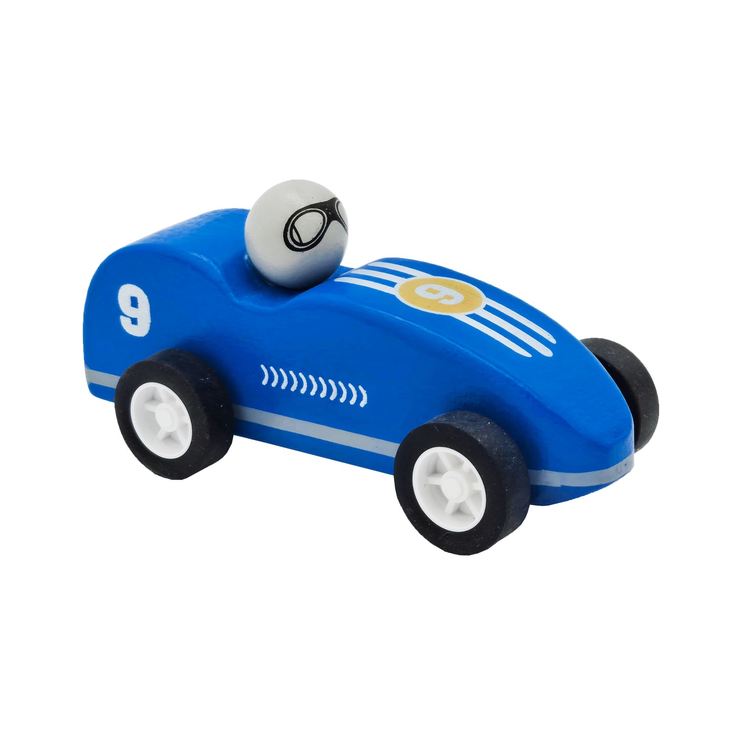 WowToyz® - Wooden Pullback Racers, 3 Assorted Colors