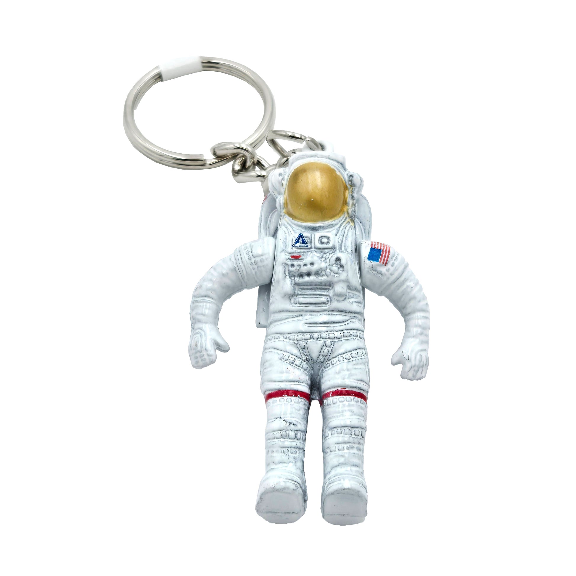 WowToyz Astronaut Keychain – Front View in White Spacesuit