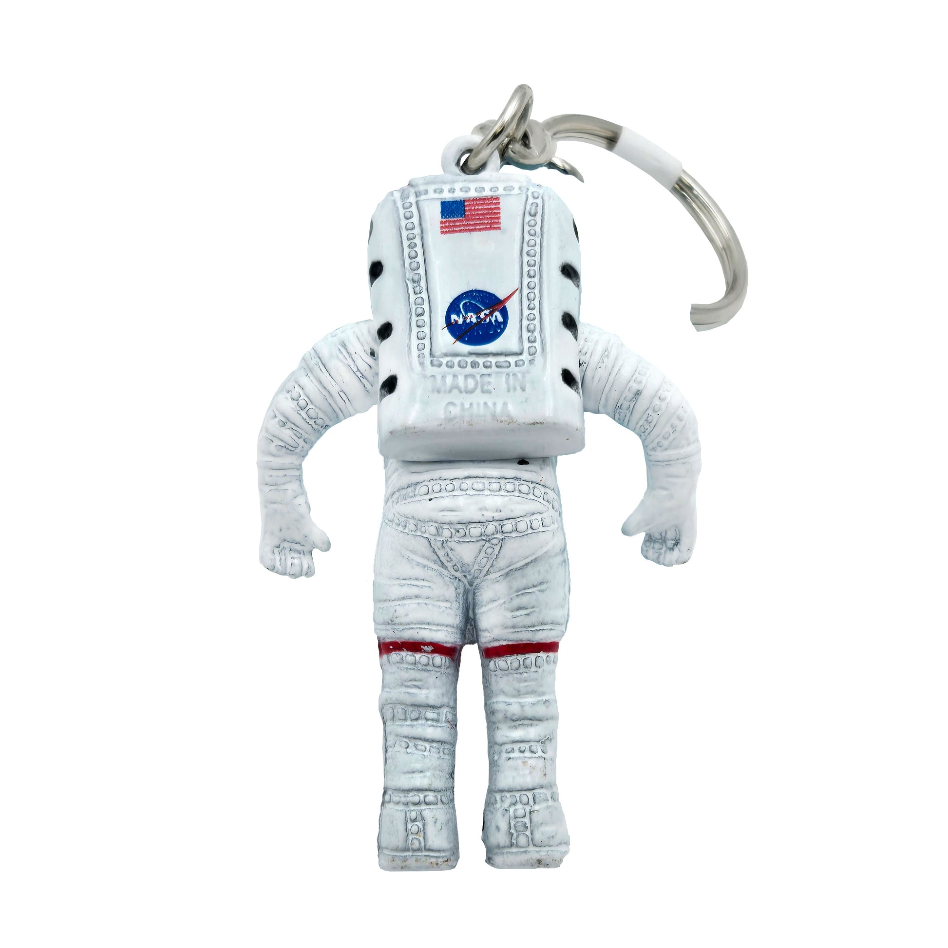 WowToyz Astronaut Keychain – Rear View Showing Oxygen Pack and Suit Detail