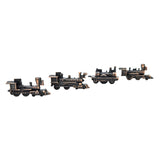 WowToyz® Locomotive Keychain Assortment bronze train left-side view - collectible train keychain with detailed design