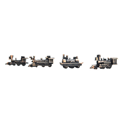 WowToyz® Locomotive Keychain Assortment bronze train right-side view - durable keychain with locomotive design