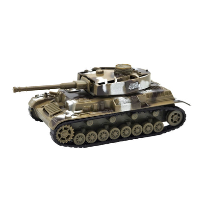 WowToyz® Power Tank Pullbacks brown tank angled left view - realistic pullback military tank toy