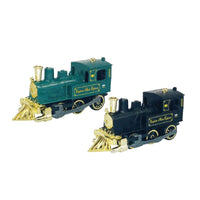 WowToyz® Lights & Sounds Classic Engine Pullback green and black trains unboxed - collectible toy trains with interactive features
