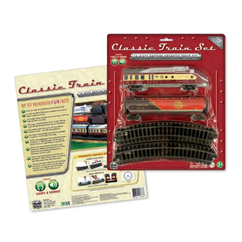 WowToyz Classic Train Set – Manufacturer Display of Packaging Front and Back
