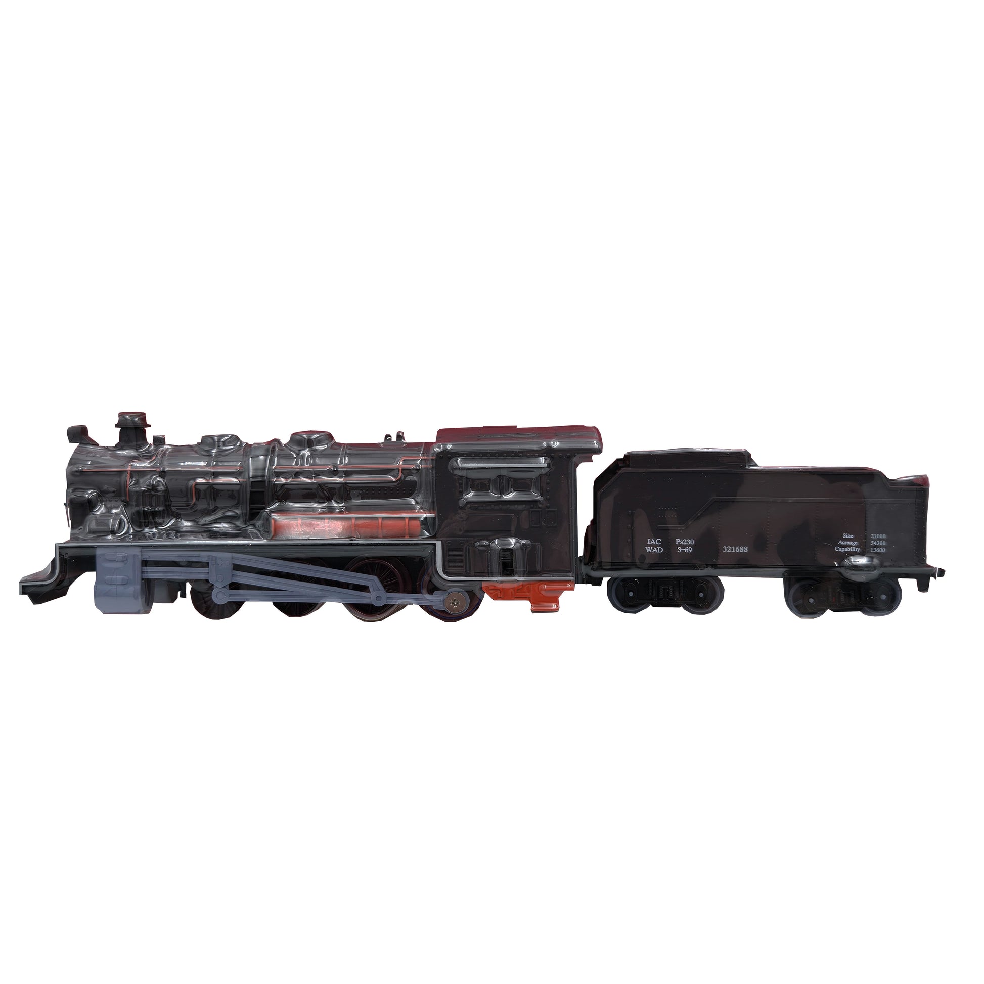WowToyz Classic Train Set – Close-Up of Locomotive and Tender Cars