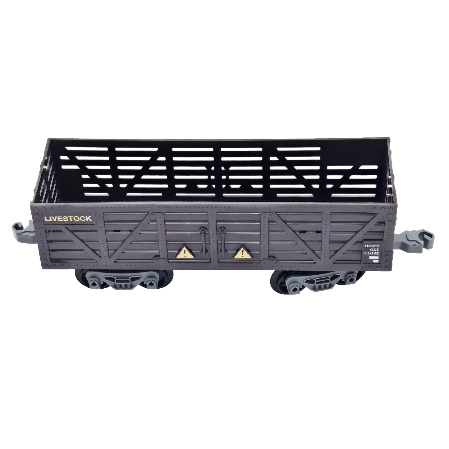 WowToyz R/C Steam Train Set – Close-Up of Livestock Car with Bars
