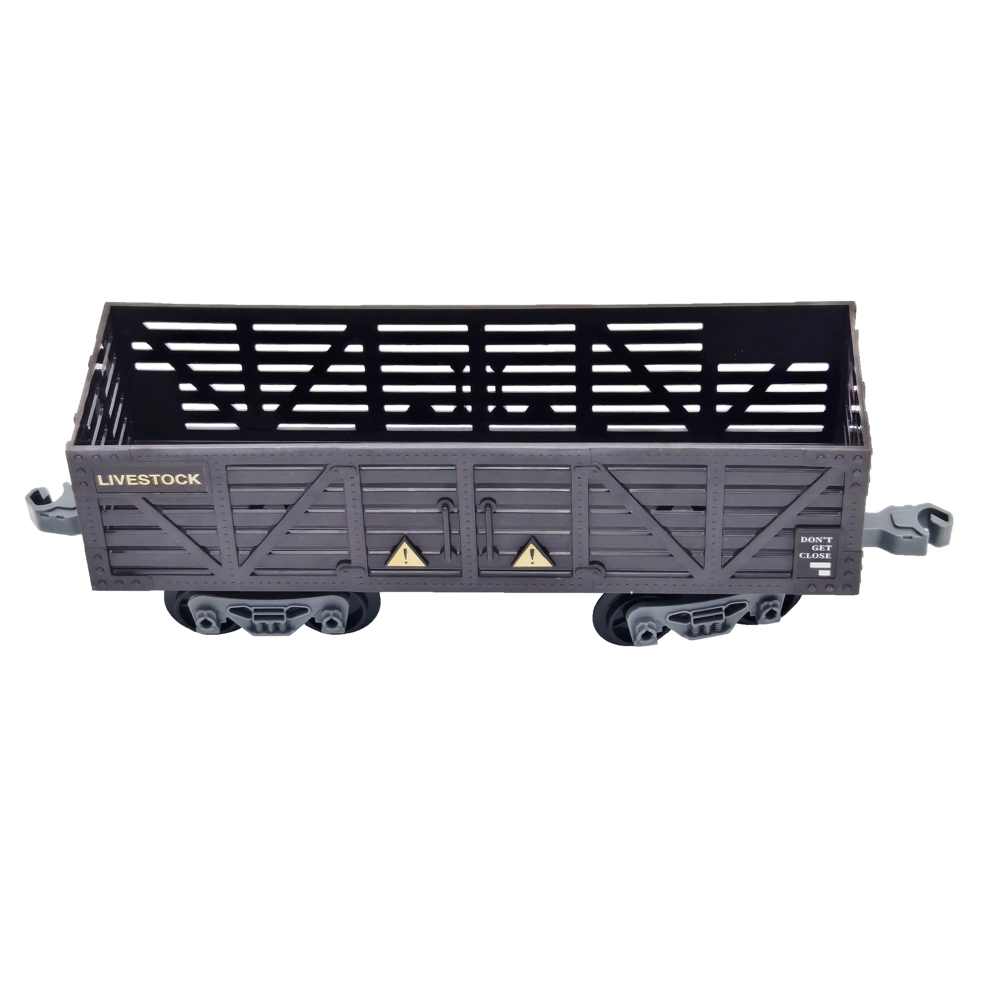 WowToyz R/C Steam Train Set – Close-Up of Livestock Car with Bars