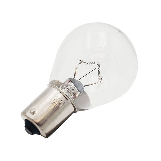Wamco WL-3011 miniature aircraft lamp with clear S11 globe and BA15s single-contact bayonet base