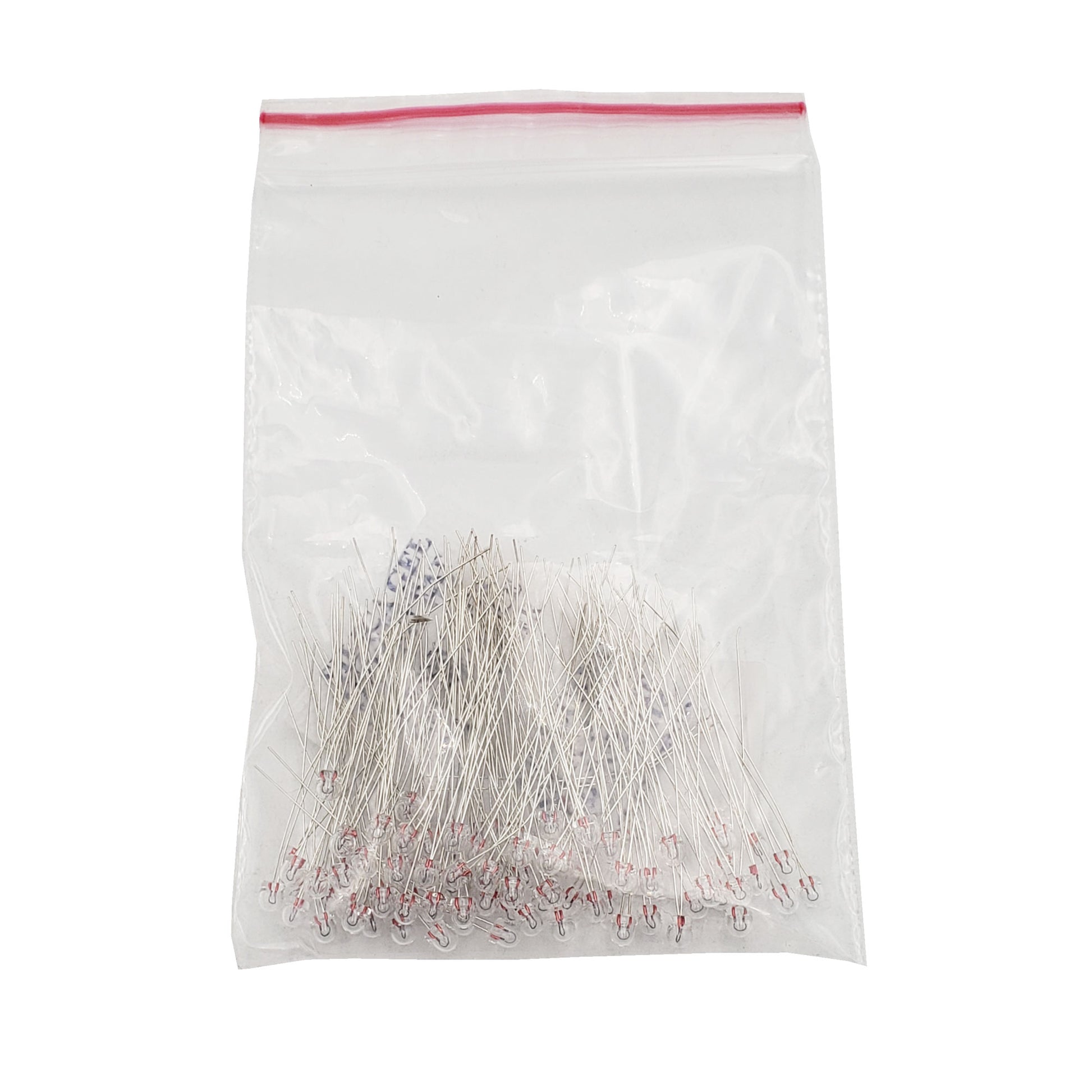Bulk pack of Wamco WL-6832 AS15 subminiature aircraft lamps with wire leads in resealable bag
