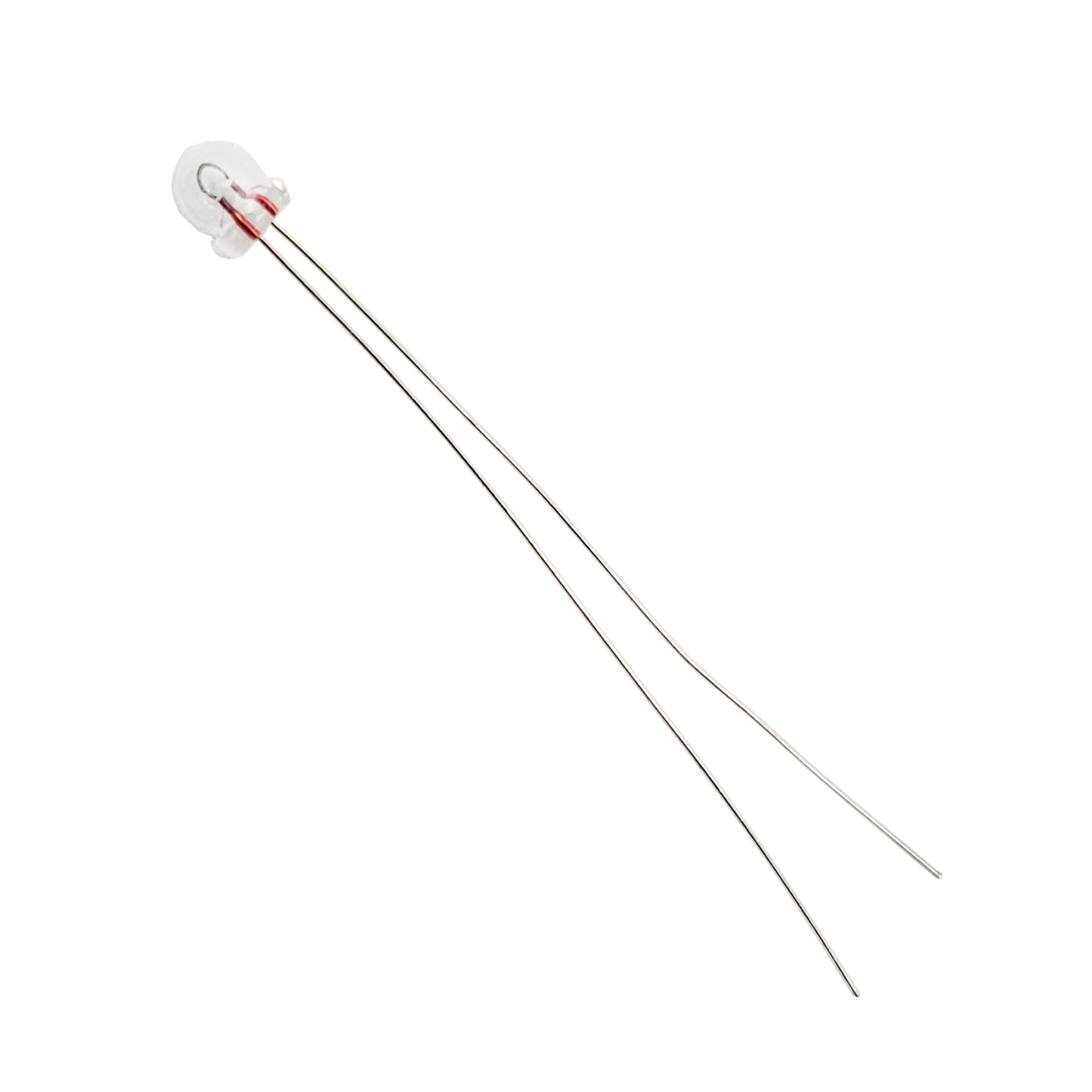 Wamco WL-6832 AS15 subminiature aircraft lamp with clear T-1 glass bulb and wire leads