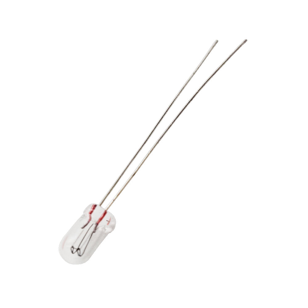Wamco WL-6838AS15 TPL T-1 aircraft lamp with C-2F filament and dual wire leads.