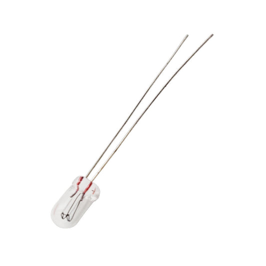 Wamco WL-6838AS15 TPL T-1 aircraft lamp with C-2F filament and dual wire leads.