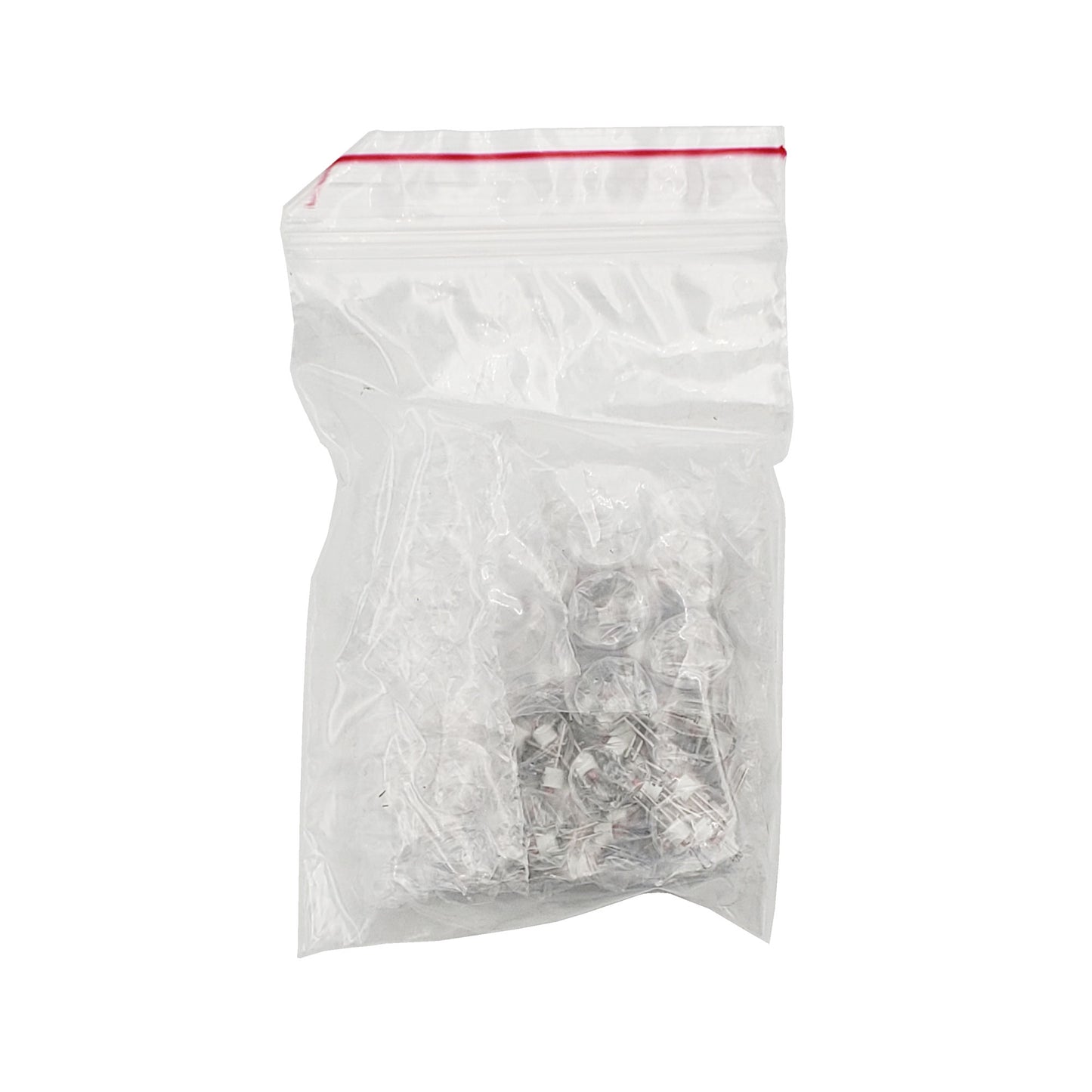 Bulk package of 100 Wamco WL-7839AS15 subminiature bi-pin aircraft lamps in resealable bag
